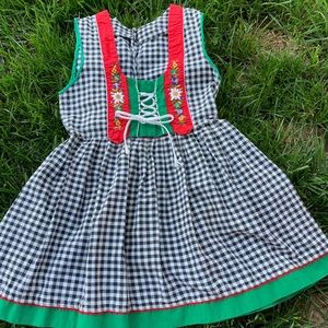 Made in Switzerland Girls Dress Size 7 Fits like 5